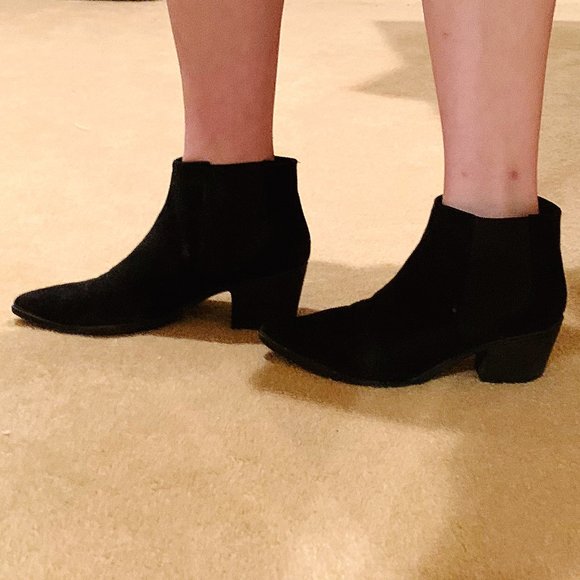 H&M Black Suede Ankle Boots - Picture 3 of 4